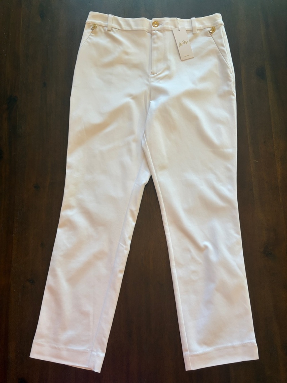 Lilly Pulitzer Ana High Rise Pant - White